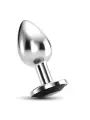PLUG ANAL JOIA BIJOU PRETO MÉDIO CRUSHIOUS COM BOLSA AVELUDADA GRÁTIS