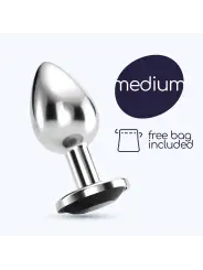 PLUG ANAL JOIA BIJOU PRETO MÉDIO CRUSHIOUS COM BOLSA AVELUDADA GRÁTIS