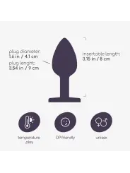 PLUG ANAL JOIA BIJOU PRETO GRANDE CRUSHIOUS COM BOLSA AVELUDADA GRÁTIS