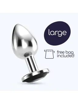 PLUG ANAL JOIA BIJOU PRETO GRANDE CRUSHIOUS COM BOLSA AVELUDADA GRÁTIS
