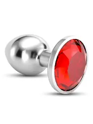 PLUG ANAL JOIA BIJOU VERMELHO PEQUENO CRUSHIOUS COM BOLSA AVELUDADA GRÁTIS
