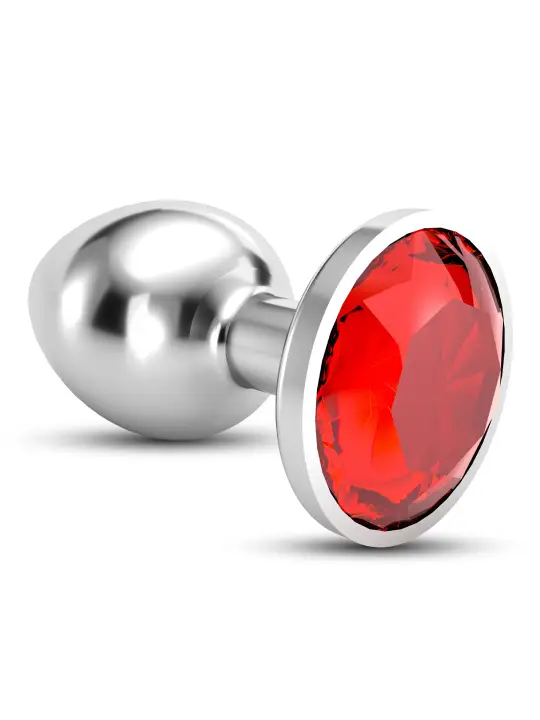 PLUG ANAL JOIA BIJOU VERMELHO PEQUENO CRUSHIOUS COM BOLSA AVELUDADA GRÁTIS
