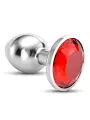 PLUG ANAL JOIA BIJOU VERMELHO PEQUENO CRUSHIOUS COM BOLSA AVELUDADA GRÁTIS