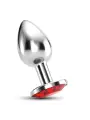PLUG ANAL JOIA BIJOU VERMELHO PEQUENO CRUSHIOUS COM BOLSA AVELUDADA GRÁTIS