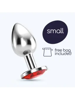 PLUG ANAL JOIA BIJOU VERMELHO PEQUENO CRUSHIOUS COM BOLSA AVELUDADA GRÁTIS