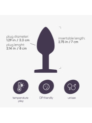 PLUG ANAL JOIA BIJOU VERMELHO MÉDIO CRUSHIOUS COM BOLSA AVELUDADA GRÁTIS