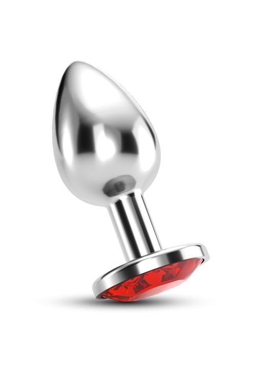 PLUG ANAL JOIA BIJOU VERMELHO MÉDIO CRUSHIOUS COM BOLSA AVELUDADA GRÁTIS