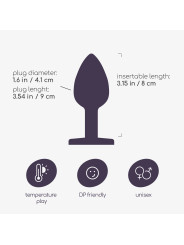 PLUG ANAL JOIA BIJOU VERMELHO GRANDE CRUSHIOUS COM BOLSA AVELUDADA GRÁTIS
