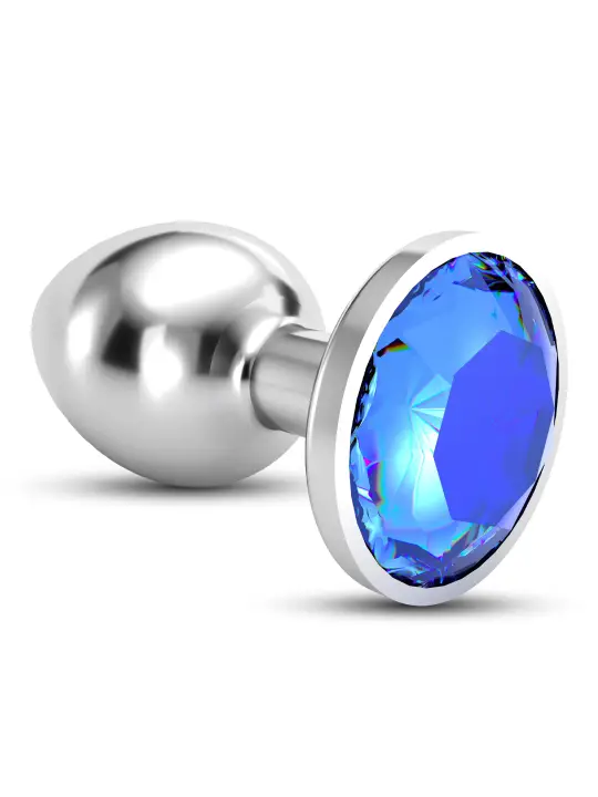 PLUG ANAL JOIA BIJOU AZUL PEQUENO CRUSHIOUS COM BOLSA AVELUDADA GRÁTIS