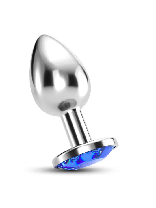 PLUG ANAL JOIA BIJOU AZUL PEQUENO CRUSHIOUS COM BOLSA AVELUDADA GRÁTIS