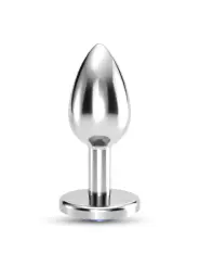 PLUG ANAL JOIA BIJOU AZUL MÉDIO CRUSHIOUS COM BOLSA AVELUDADA GRÁTIS