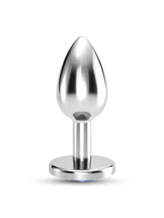 PLUG ANAL JOIA BIJOU AZUL MÉDIO CRUSHIOUS COM BOLSA AVELUDADA GRÁTIS