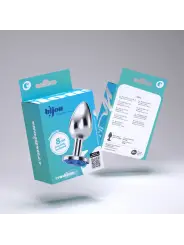 PLUG ANAL JOIA BIJOU AZUL MÉDIO CRUSHIOUS COM BOLSA AVELUDADA GRÁTIS