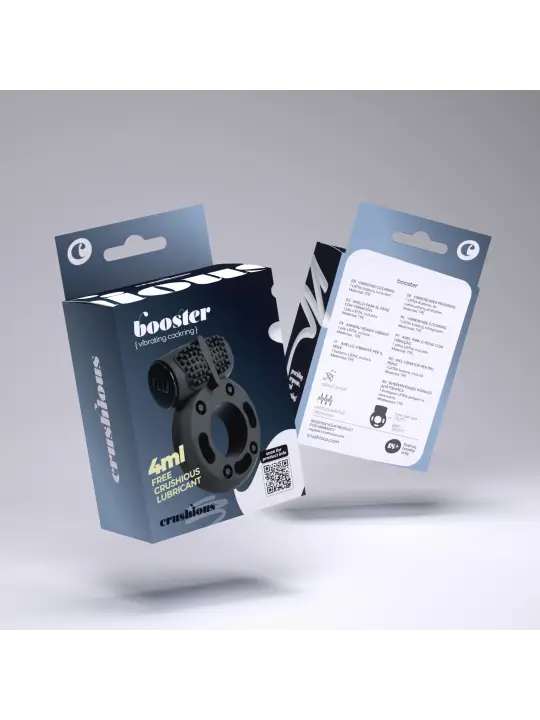 ANEL PARA O PÉNIS COM BALA VIBRATÓRIA BOOSTER CRUSHIOUS