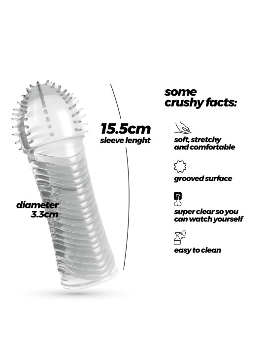 MANGA PARA O PÉNIS RIBBED CRUSHIOUS