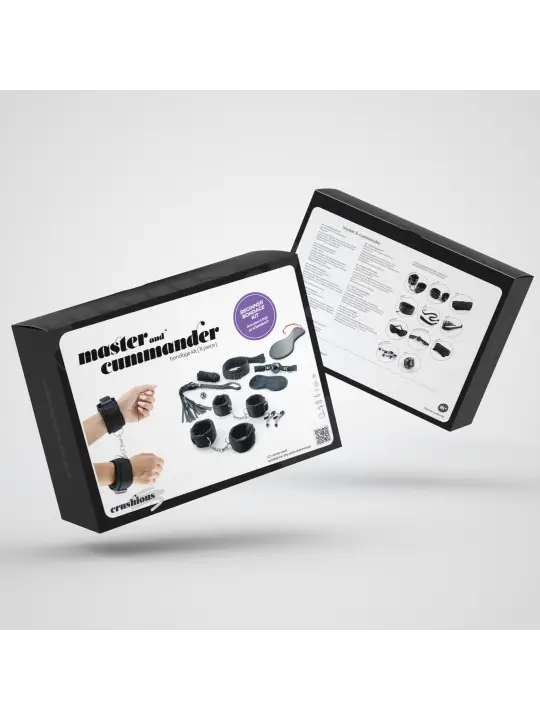 KIT BONDAGE MASTER & CUMMANDER COM 11 PEÇAS CRUSHIOUS
