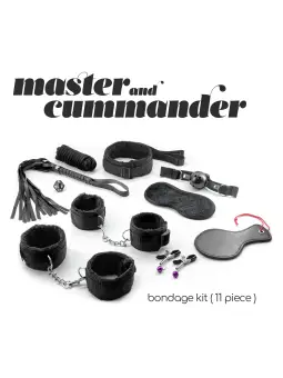 KIT BONDAGE MASTER & CUMMANDER COM 11 PEÇAS CRUSHIOUS