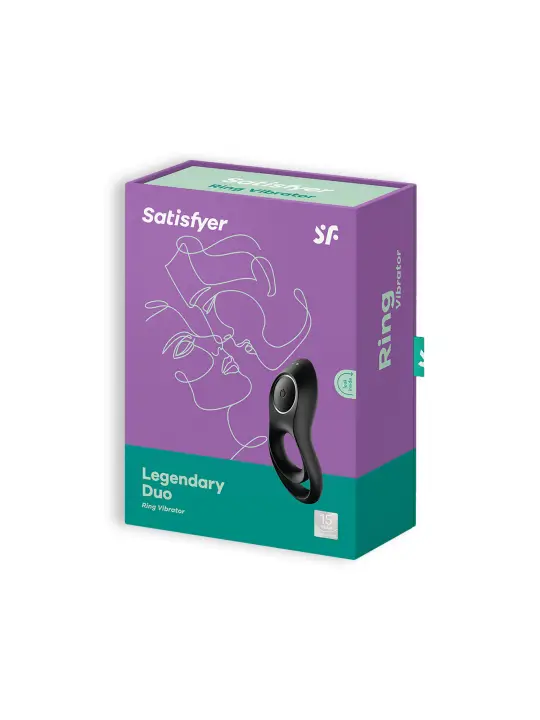 ANEL VIBRATÓRIO LEGENDARY DUO SATISFYER PRETO ANEL VIBRATÓRIO LEGENDARY DUO SATISFYER PRETO