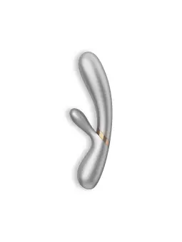 VIBRADOR HOT LOVER COM APP SATISFYER CINZA - CHAMPANHE