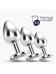 ANAL TRAIN TRIO BIJOU TRANSPARENTE CRUSHIOUS COM BOLSAS INDIVIDUAIS GRÁTIS