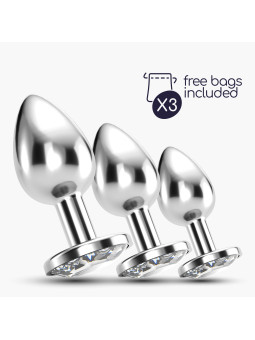 ANAL TRAIN TRIO BIJOU TRANSPARENTE CRUSHIOUS COM BOLSAS INDIVIDUAIS GRÁTIS