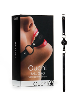 MORDAÇA OUCH! BALL GAG PRETA