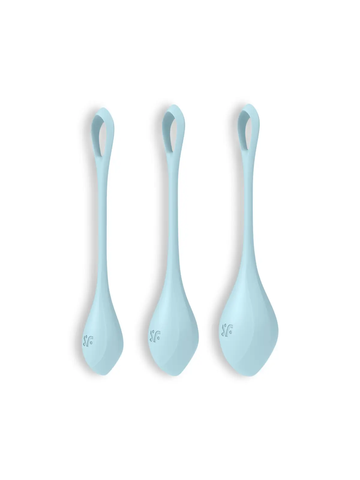 CONJUNTO DE 3 BOLAS KEGEL YONI POWER 2 SATISFYER AZUIS