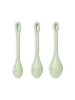 CONJUNTO DE 3 BOLAS KEGEL YONI POWER 2 SATISFYER VERDES