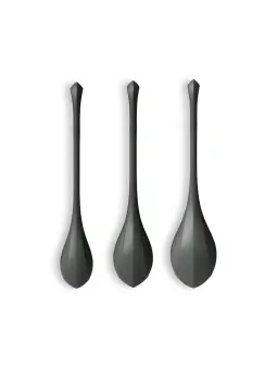 CONJUNTO DE 3 BOLAS KEGEL YONI POWER 2 SATISFYER PRETAS