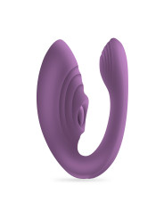 VIBRADOR RECARREGÁVEL COM COMANDO PLEASURISER E OFERTA DE LUBRIFICANTE À BASE DE ÁGUA CRUSHIOUS