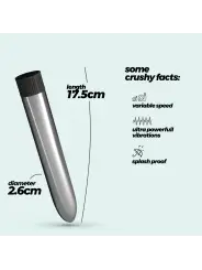 VIBRADOR CLASSIC VIBE CRUSHIOUS PRATEADO