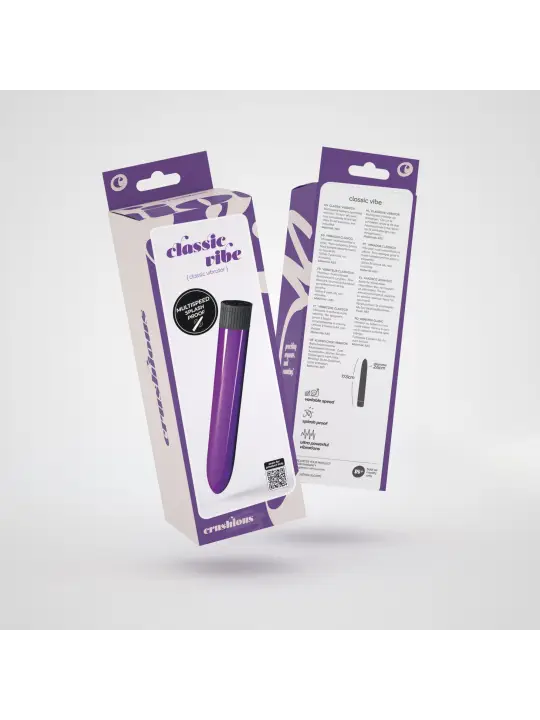 VIBRADOR CLASSIC VIBE CRUSHIOUS ROXO
