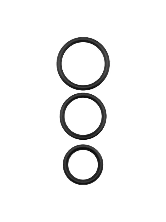 BANDOLEROS CONJUNTO DE ANÉIS DE SILICONE PARA O PÉNIS CRUSHIOUS