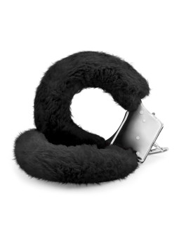 DÉSIR NOIR CONJUNTO DE ALGEMAS + VENDA ACETINADA E LUBRIFICANTE COM EFEITO CALOR CRUSHIOUS