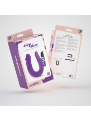 DEEP DIVER DILDO DUPLO COM LUBRIFICANTE ANAL 50ML CRUSHIOUS ROXO
