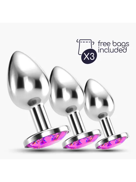 ANAL TRAIN TRIO BIJOU ROSA CRUSHIOUS COM BOLSAS INDIVIDUAIS GRÁTIS