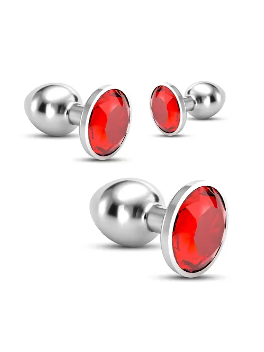 ANAL TRAIN TRIO BIJOU VERMELHO CRUSHIOUS COM BOLSAS INDIVIDUAIS GRÁTIS