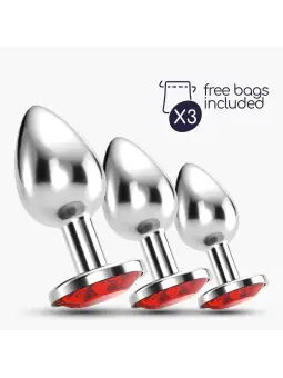 ANAL TRAIN TRIO BIJOU VERMELHO CRUSHIOUS COM BOLSAS INDIVIDUAIS GRÁTIS