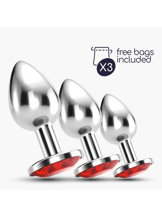 ANAL TRAIN TRIO BIJOU VERMELHO CRUSHIOUS COM BOLSAS INDIVIDUAIS GRÁTIS