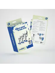 ANAL TRAIN TRIO BIJOU AZUL CRUSHIOUS COM BOLSAS INDIVIDUAIS GRÁTIS