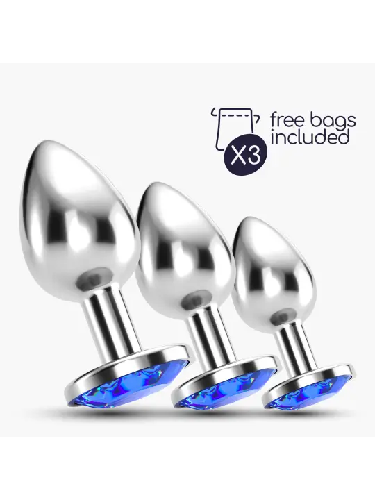 ANAL TRAIN TRIO BIJOU AZUL CRUSHIOUS COM BOLSAS INDIVIDUAIS GRÁTIS