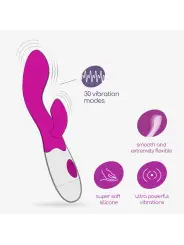 VIBRADOR COM ESTIMULADOR DE CLITÓRIS CHERIE E LUBRIFICANTE À BASE DE ÁGUA INCLUÍDO CRUSHIOUS