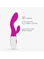 VIBRADOR COM ESTIMULADOR DE CLITÓRIS CHERIE E LUBRIFICANTE À BASE DE ÁGUA INCLUÍDO CRUSHIOUS