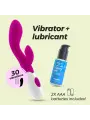 VIBRADOR COM ESTIMULADOR DE CLITÓRIS CHERIE E LUBRIFICANTE À BASE DE ÁGUA INCLUÍDO CRUSHIOUS