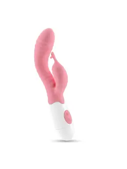VIBRADOR COM ESTIMULADOR DE CLITÓRIS GUMMIE ROSA E LUBRIFICANTE À BASE DE ÁGUA INCLUÍDO CRUSHIOUS