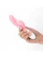 VIBRADOR COM ESTIMULADOR DE CLITÓRIS GUMMIE ROSA E LUBRIFICANTE À BASE DE ÁGUA INCLUÍDO CRUSHIOUS