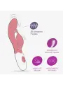 VIBRADOR COM ESTIMULADOR DE CLITÓRIS GUMMIE ROSA E LUBRIFICANTE À BASE DE ÁGUA INCLUÍDO CRUSHIOUS