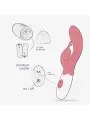 VIBRADOR COM ESTIMULADOR DE CLITÓRIS GUMMIE ROSA E LUBRIFICANTE À BASE DE ÁGUA INCLUÍDO CRUSHIOUS