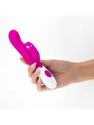 VIBRADOR COM ESTIMULADOR DE CLITÓRIS JIGGLIE E LUBRIFICANTE À BASE DE ÁGUA INCLUÍDO CRUSHIOUS