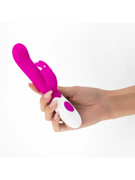 VIBRADOR COM ESTIMULADOR DE CLITÓRIS JIGGLIE E LUBRIFICANTE À BASE DE ÁGUA INCLUÍDO CRUSHIOUS